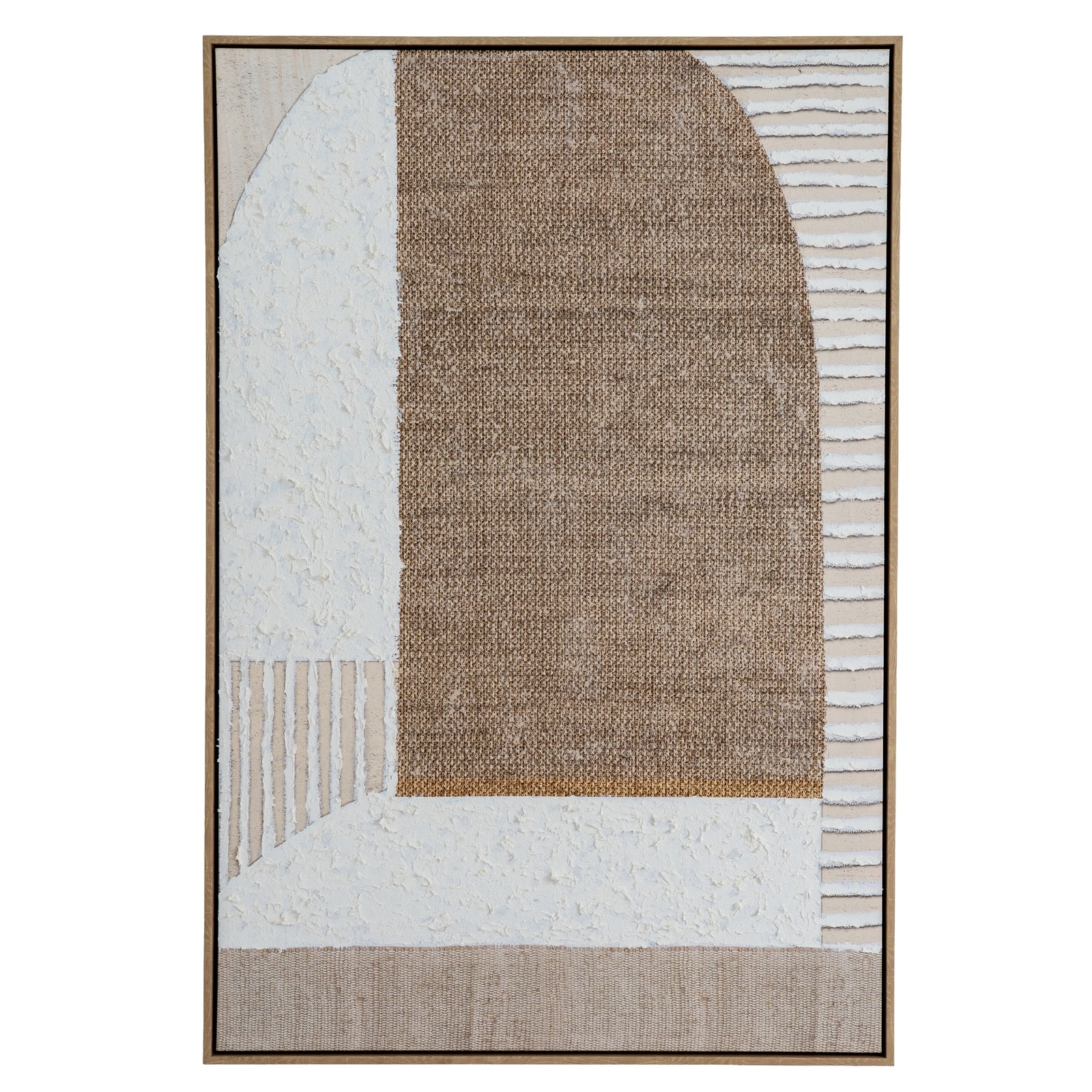 Textured Layered Abstract Petra Hand Painted Artwork On Canvas in Wooden Frame Product Image