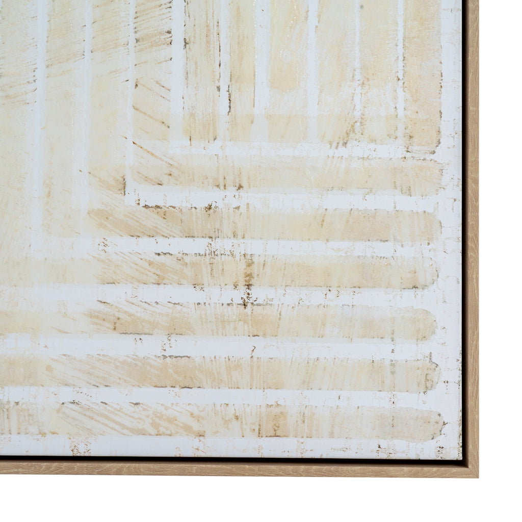 Intersect Abstract Erdalis Hand Painted Artwork On Canvas in Wooden Frame