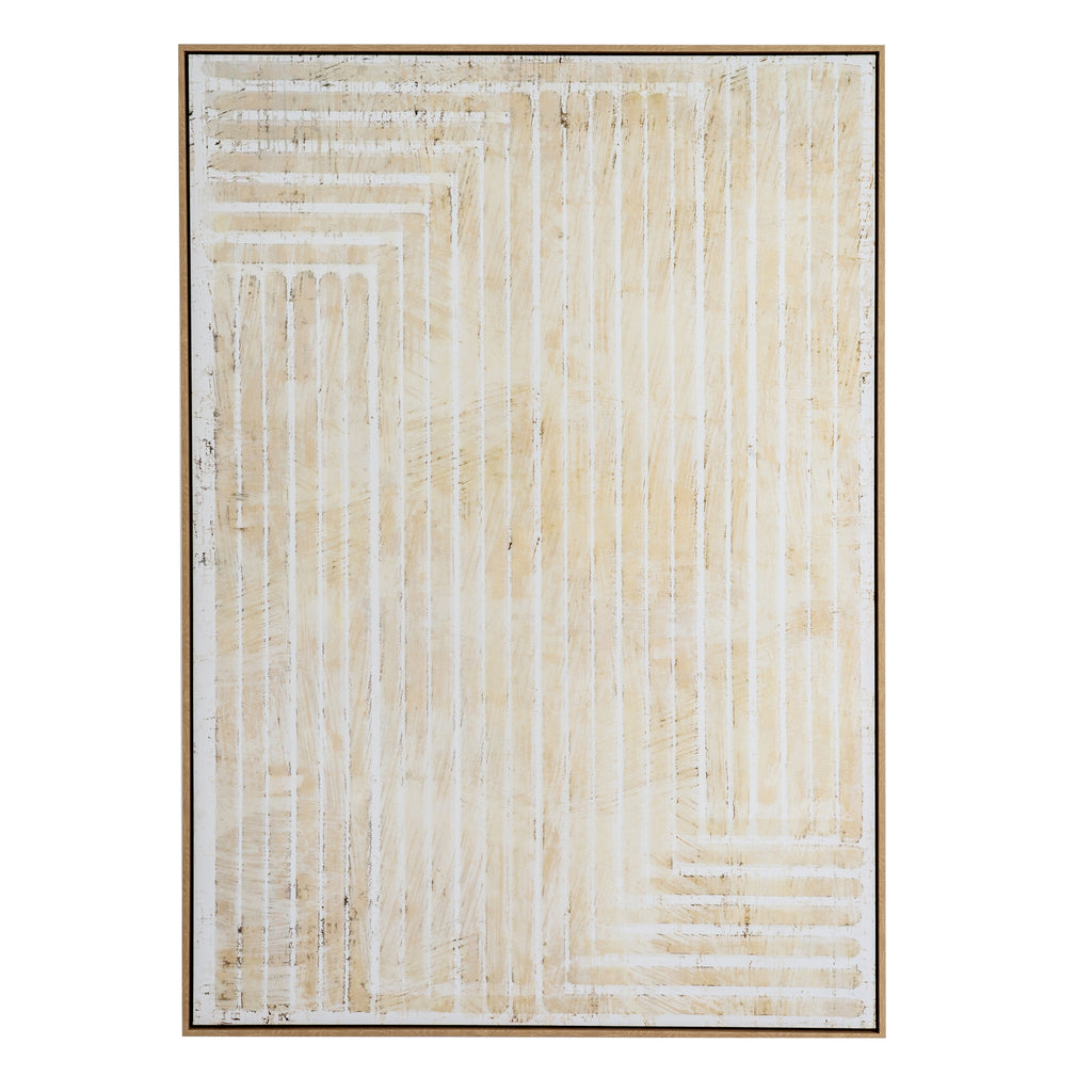 Intersect Abstract Erdalis Hand Painted Artwork On Canvas in Wooden Frame Product Image
