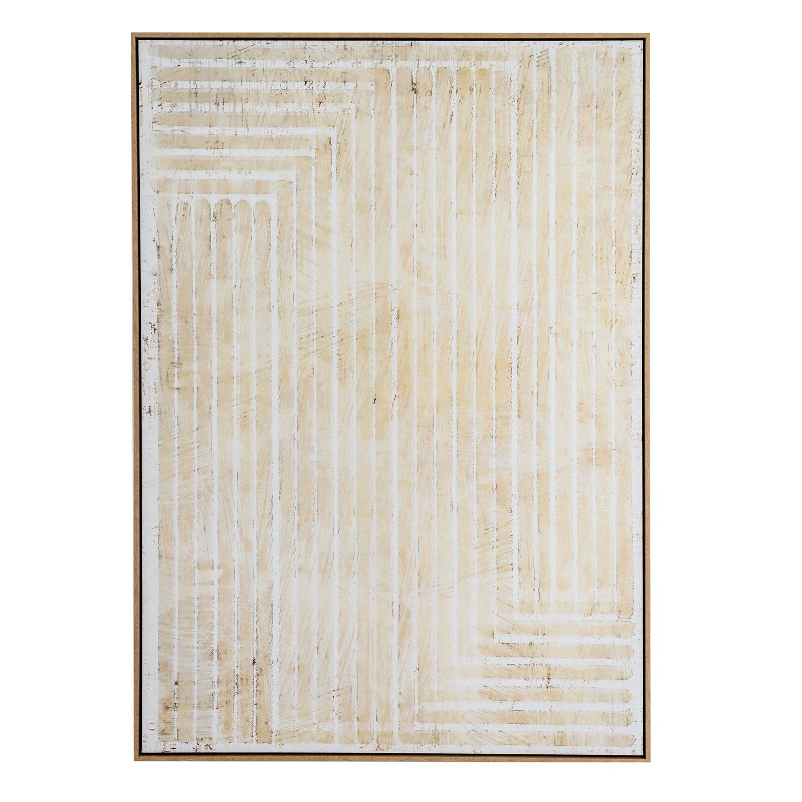 Intersect Abstract Erdalis Hand Painted Artwork On Canvas in Wooden Frame Product Image