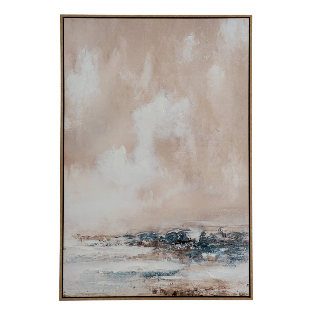 Layered Movement Framed Hand-Painted Canvas – view 2