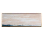 Rose Dawn Seascape Wide Vantage Hand Painted Artwork On Canvas in Wooden Frame Product Image