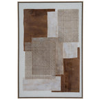 Textured Layered Abstract Sedora Hand Painted Artwork On Canvas in Wooden Frame Product Image