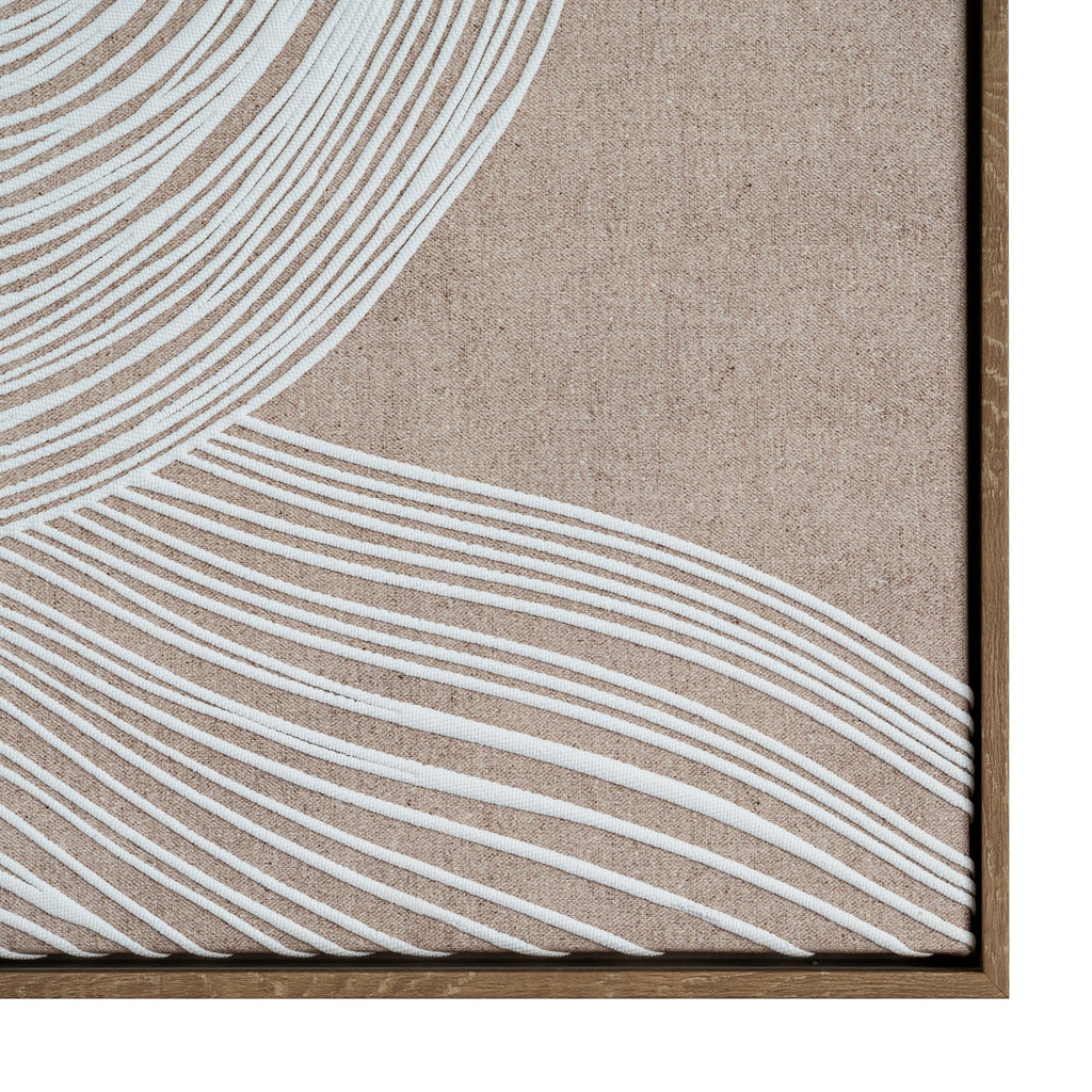 Swept Contours Release Art Print On Canvas in Wooden Frame