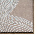 Swept Contours Release Art Print On Canvas in Wooden Frame