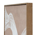 Swept Contours Release Art Print On Canvas in Wooden Frame
