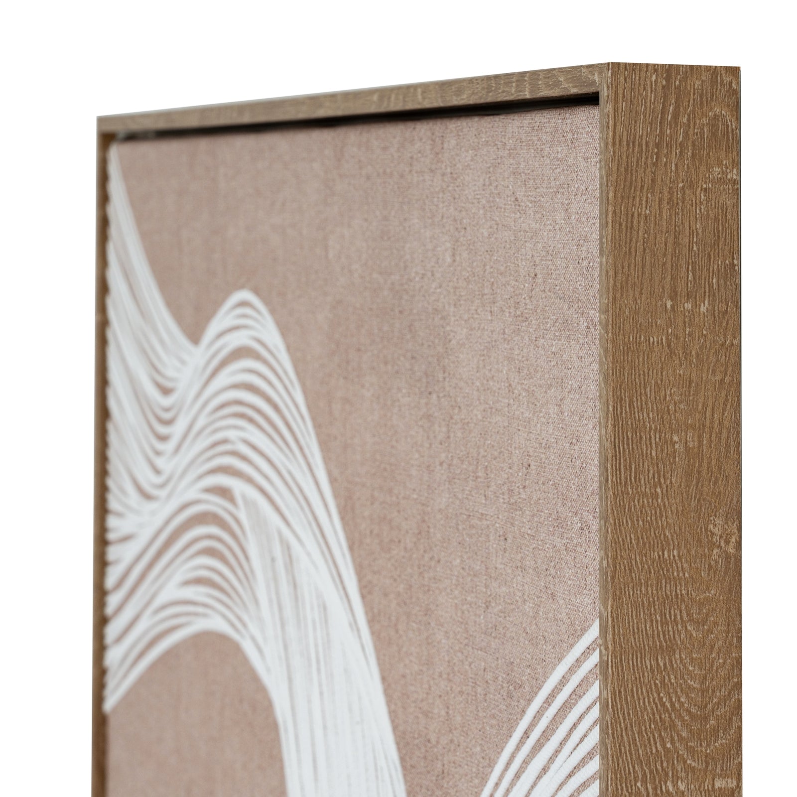 Swept Contours Release Art Print On Canvas in Wooden Frame