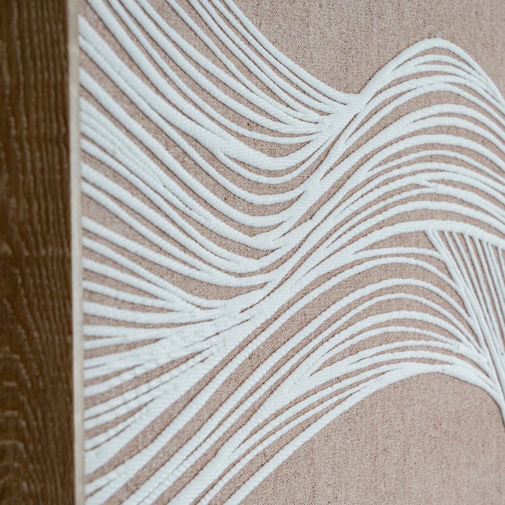 Swept Contours Release Art Print On Canvas in Wooden Frame