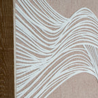 Swept Contours Release Art Print On Canvas in Wooden Frame