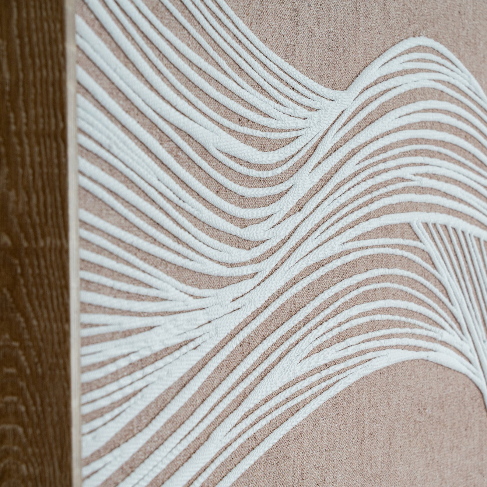 Swept Contours Release Art Print On Canvas in Wooden Frame