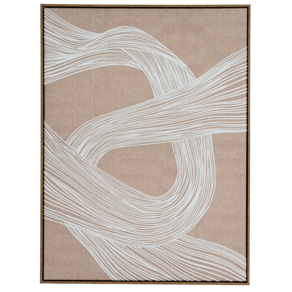 Swept Contours Release Art Print On Canvas in Wooden Frame Product Image