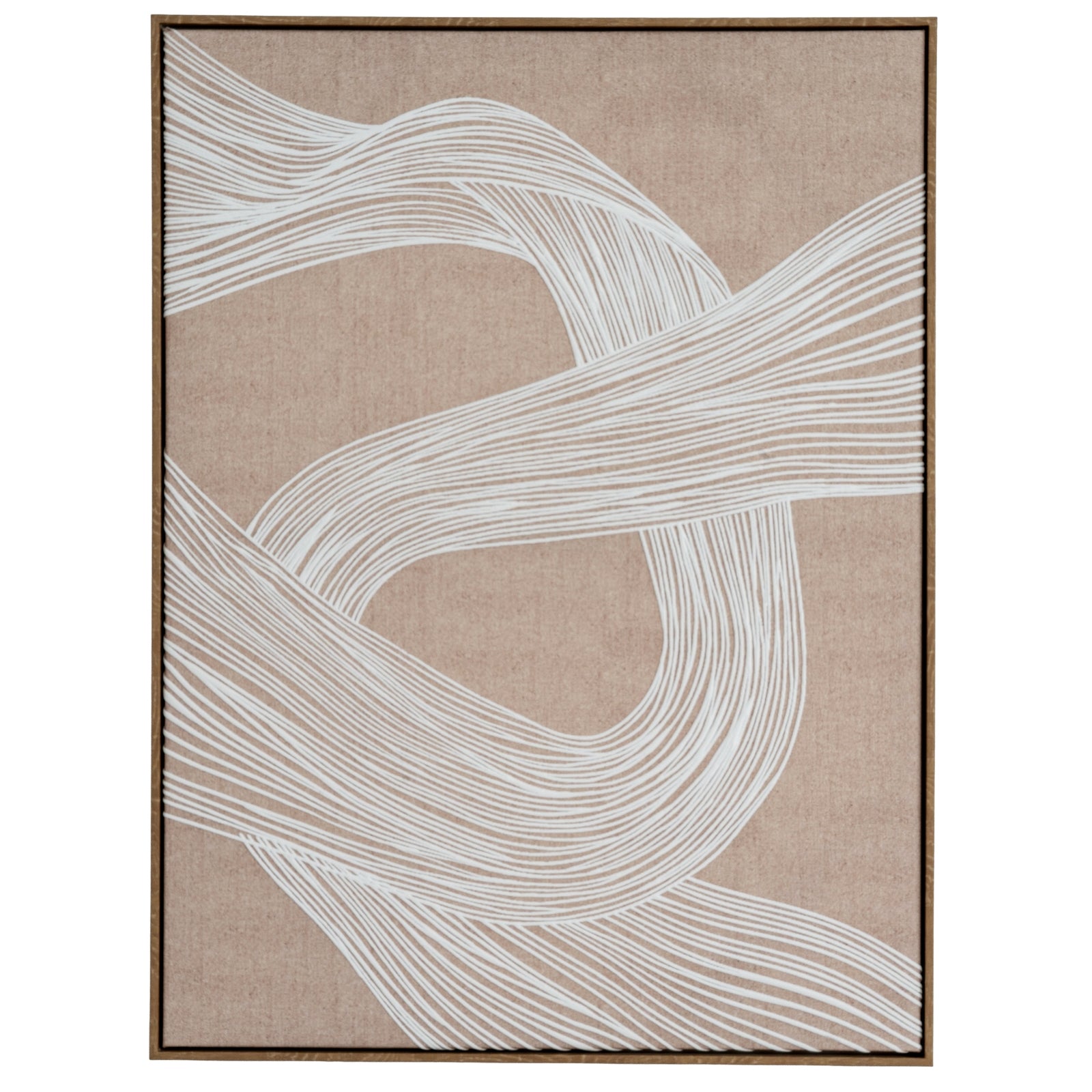 Swept Contours Release Art Print On Canvas in Wooden Frame Product Image
