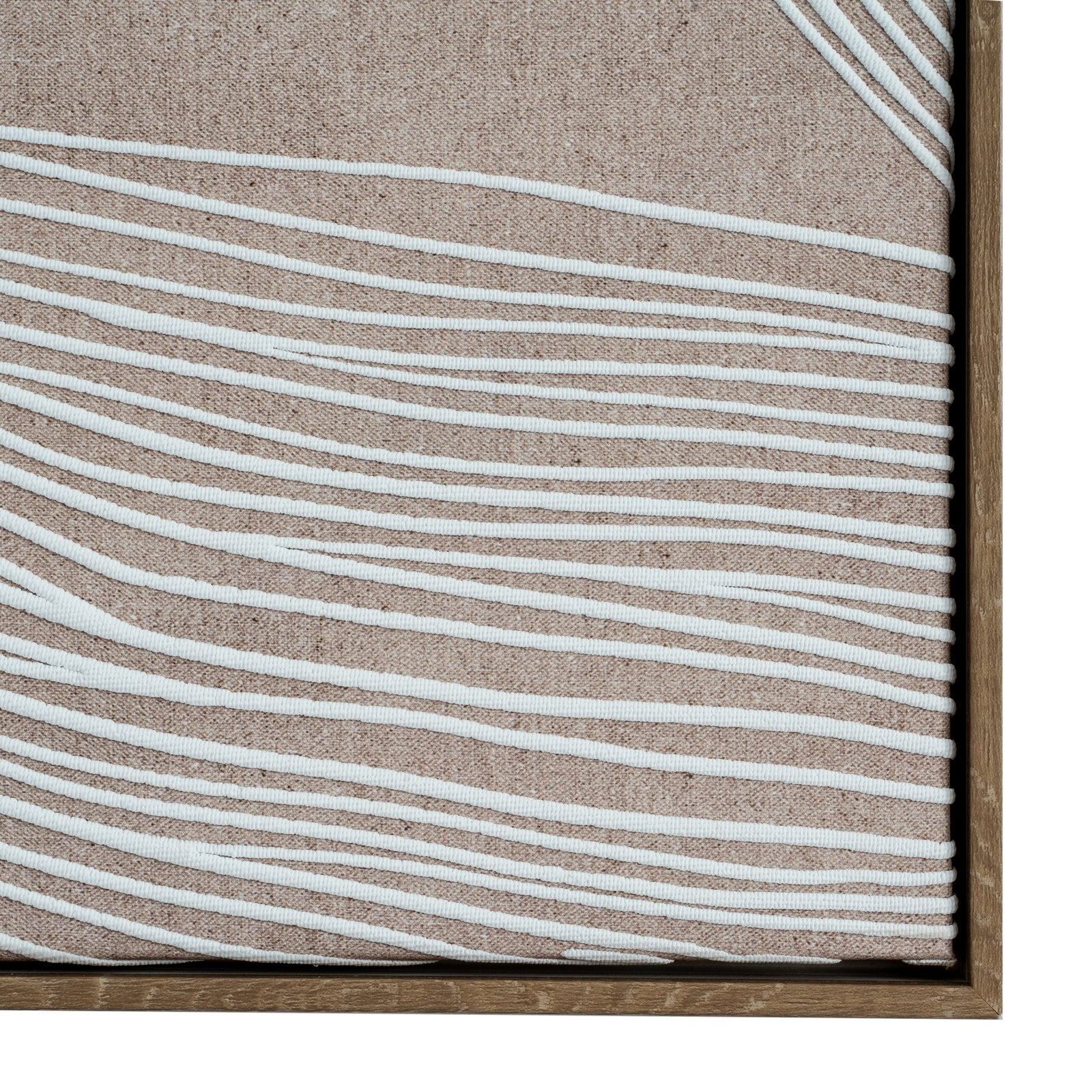 Swept Contours Embrace Art Print On Canvas in Wooden Frame