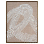 Swept Contours Embrace Art Print On Canvas in Wooden Frame Product Image
