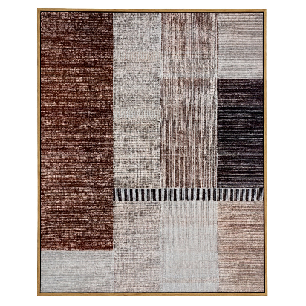 Textured Layered Abstract Ivora Hand Painted Artwork On Canvas in Wooden Frame Product Image