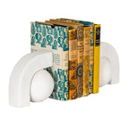 Ashen Ceramic Book-Ends