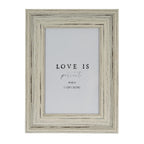 Weathered White 4X6 Wooden Picture Frame Product Image