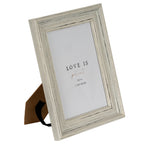 Weathered White 5X7 Wooden Picture Frame
