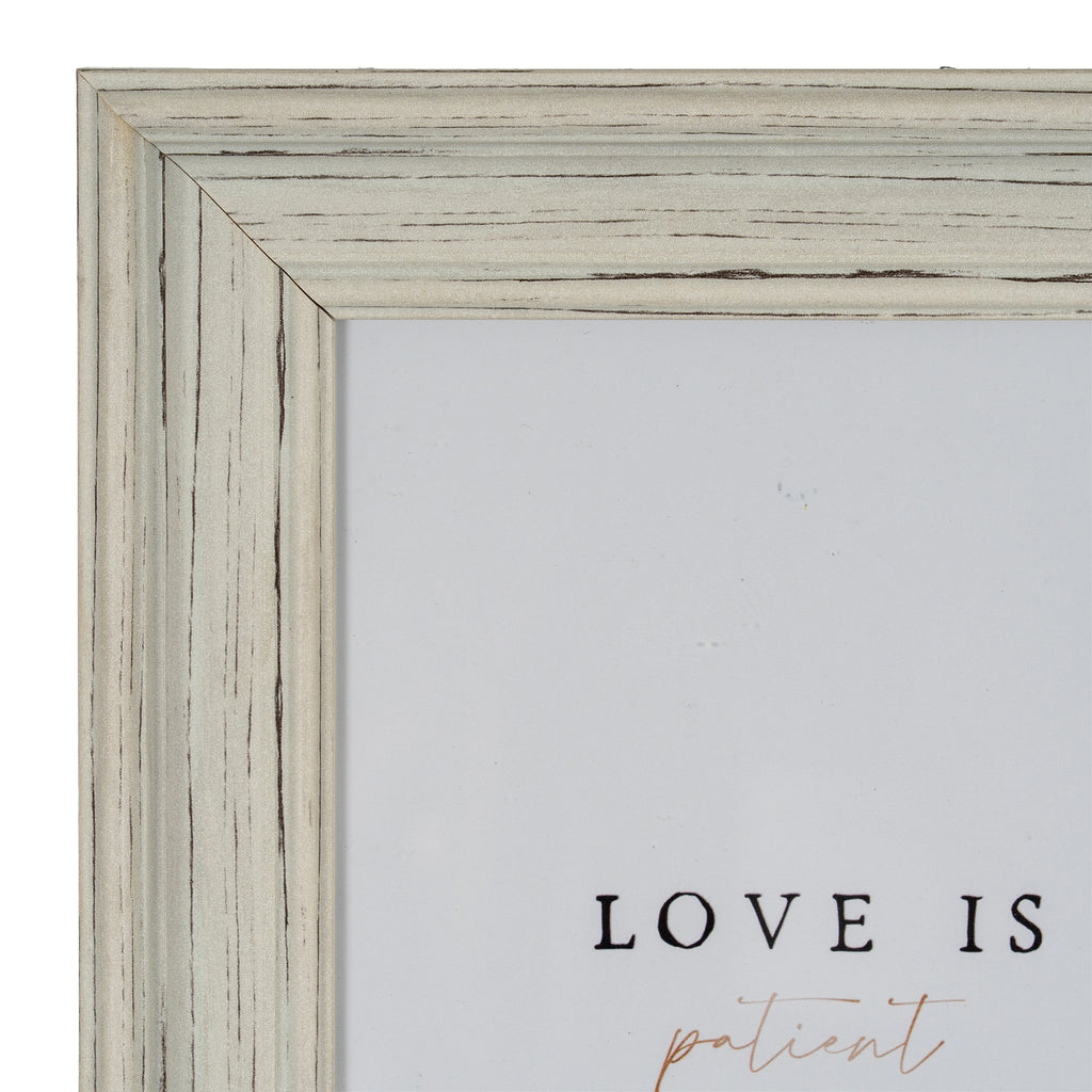 Weathered White 5X7 Wooden Picture Frame