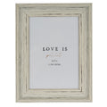 Weathered White 5X7 Wooden Picture Frame Product Image