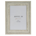 Weathered White 5X7 Wooden Picture Frame Product Image