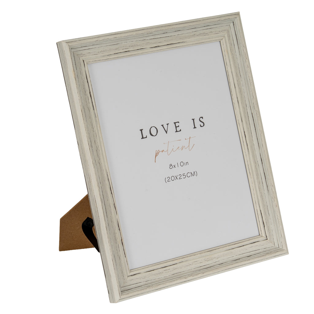 Weathered White 8X10 Wooden Picture Frame
