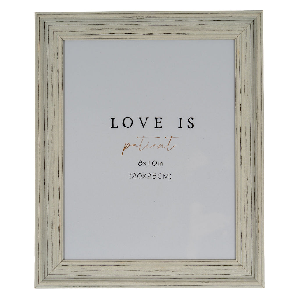 Weathered White 8X10 Wooden Picture Frame Product Image
