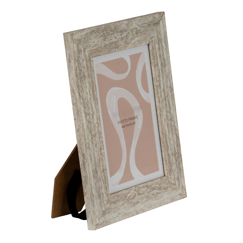 Mottled White 4X6 Wooden Picture Frame