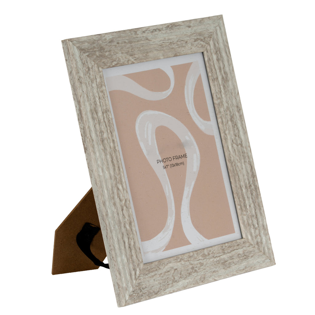 Mottled White 5X7 Wooden Picture Frame