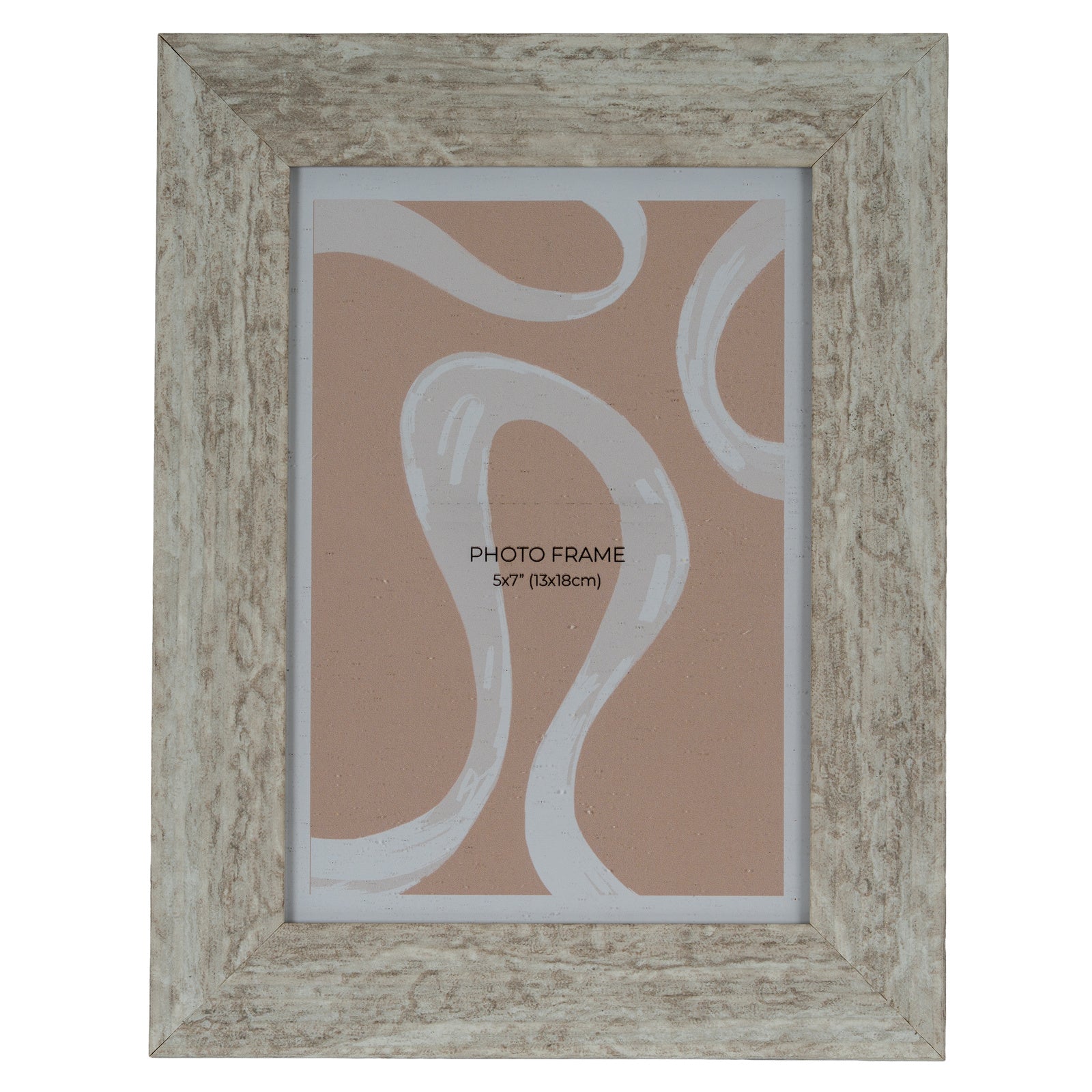 Mottled White 5X7 Wooden Picture Frame Product Image