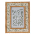 Floral Fabric Green and Brown 4X6 Wooden Picture Frame Product Image