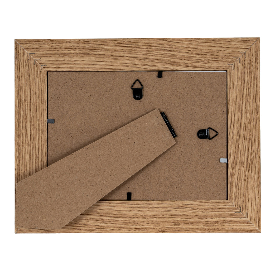 Floral Fabric Green and Brown 5X7 Wooden Picture Frame