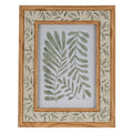 Floral Fabric Green and Brown 5X7 Wooden Picture Frame Product Image