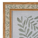 Floral Fabric Green and Brown 8X10 Wooden Picture Frame