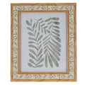 Floral Fabric Green and Brown 8X10 Wooden Picture Frame Product Image