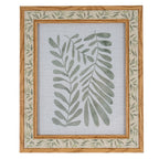 Floral Fabric Green and Brown 8X10 Wooden Picture Frame Product Image
