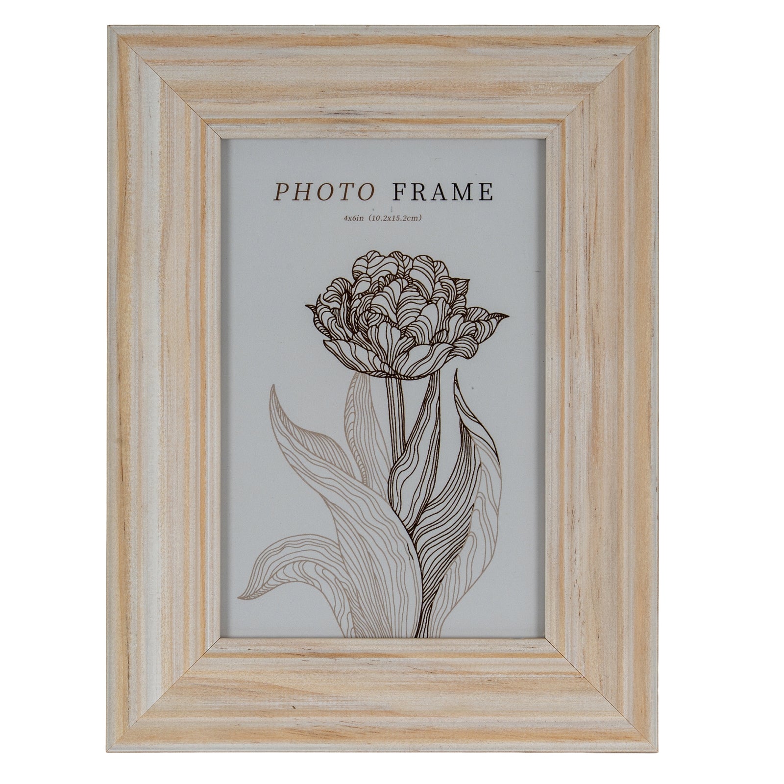 Light Modern White 4X6 Wooden Picture Frame Product Image