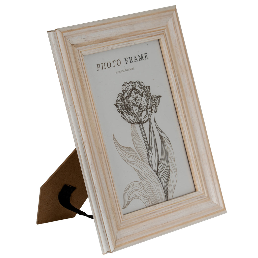Light Modern White 5X7 Wooden Picture Frame