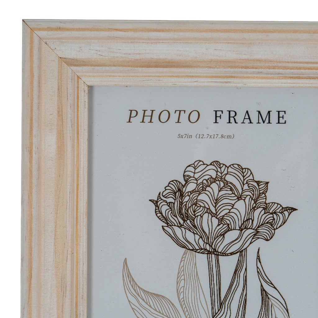 Light Modern White 5X7 Wooden Picture Frame