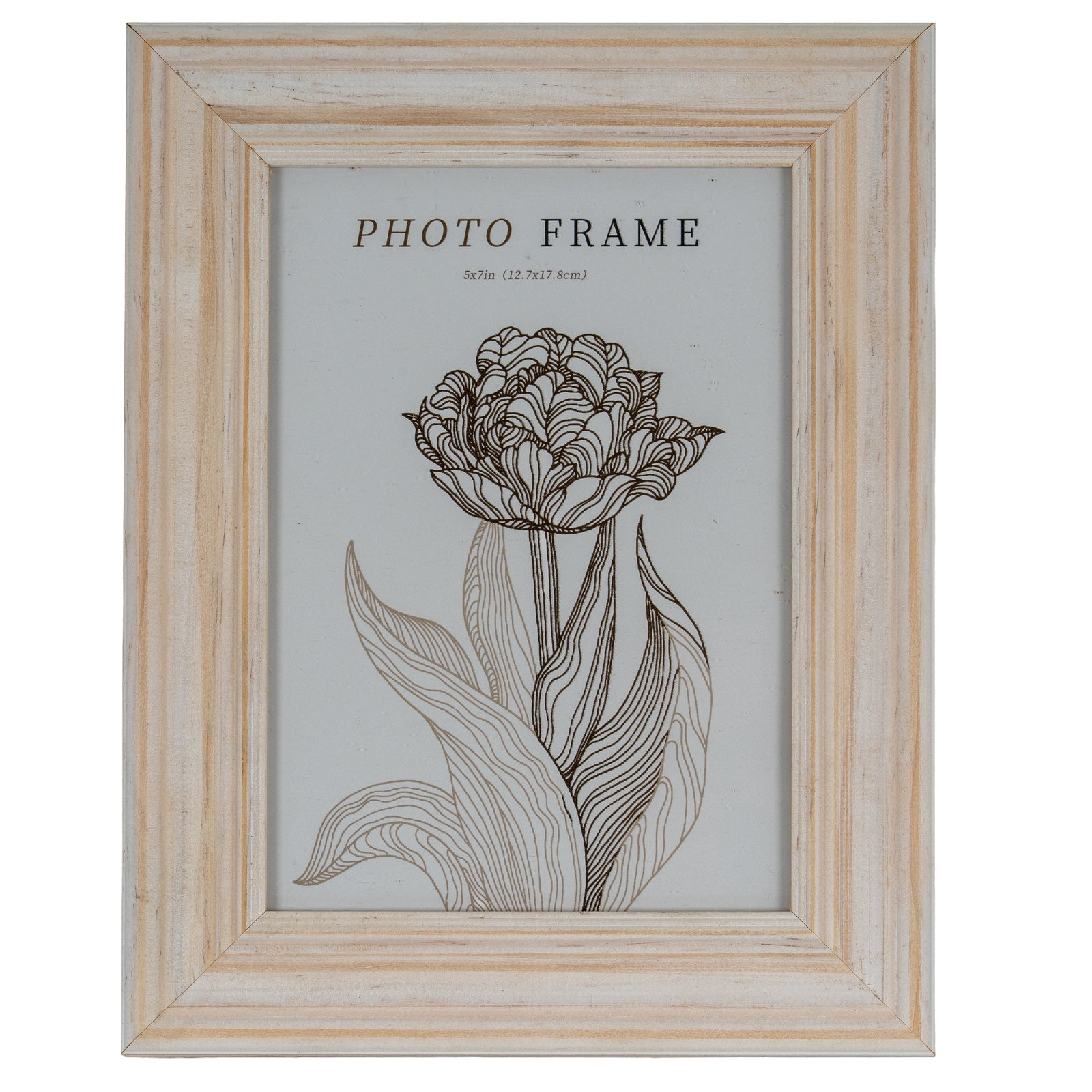 Light Modern White 5X7 Wooden Picture Frame Product Image