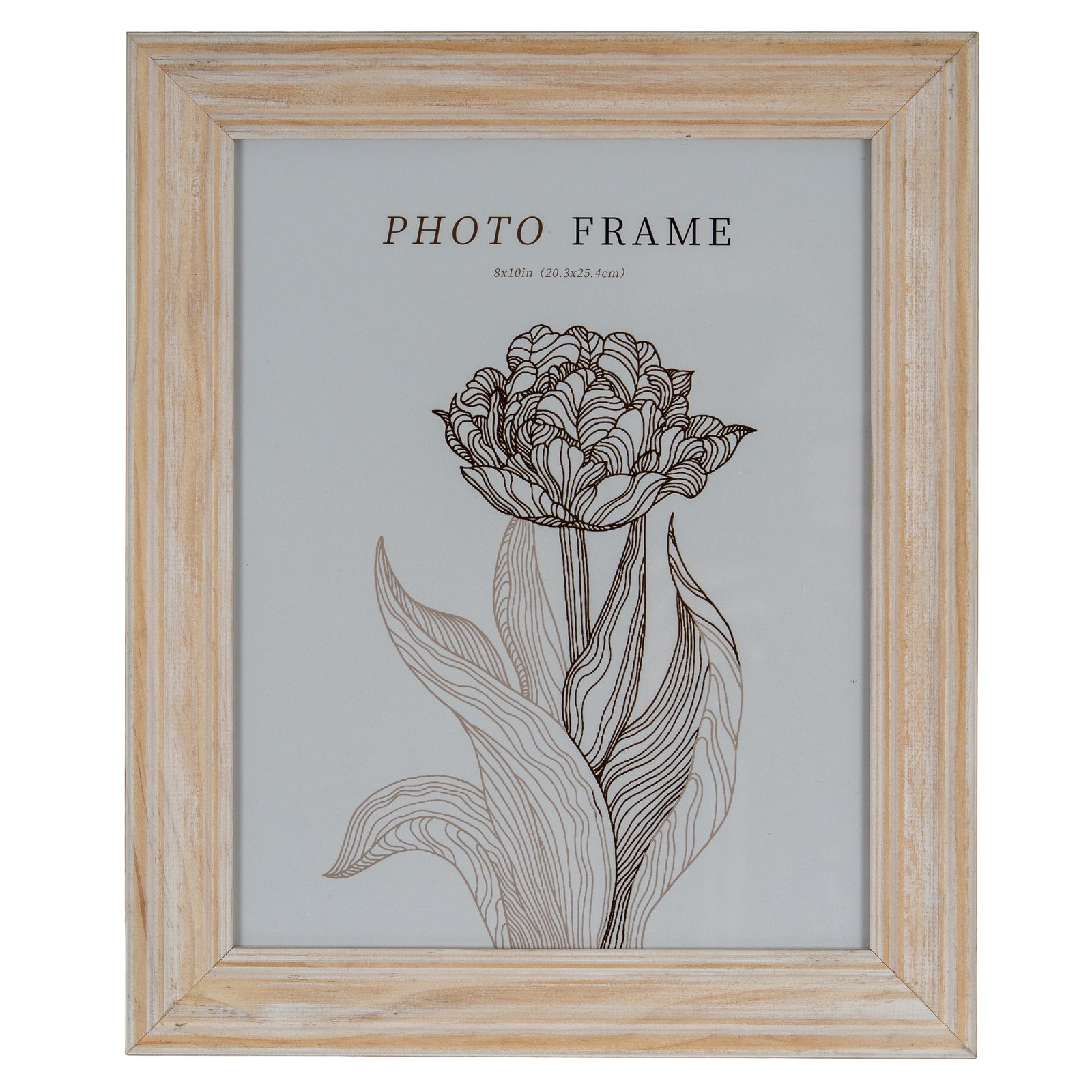 Light Modern White 8X10 Wooden Picture Frame Product Image