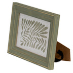 Verdant Modern Green and Gold 4X6 Wooden Picture Frame