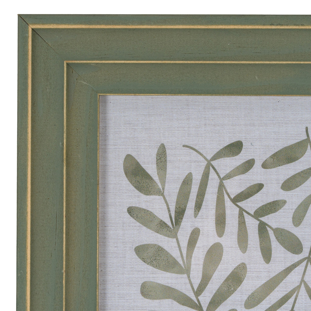 Verdant Modern Green and Gold 4X6 Wooden Picture Frame