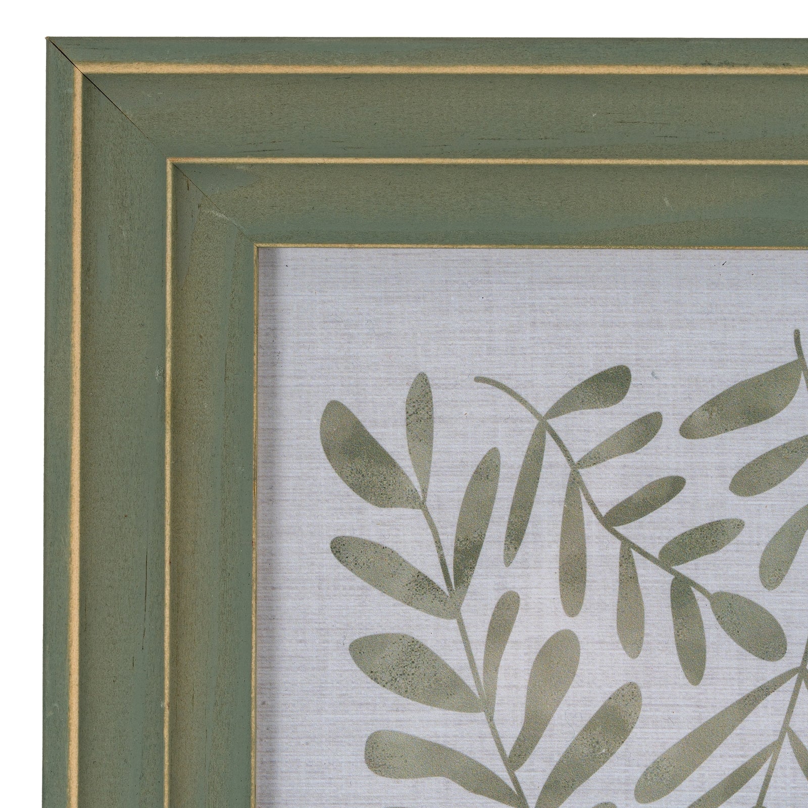 Verdant Modern Green and Gold 4X6 Wooden Picture Frame