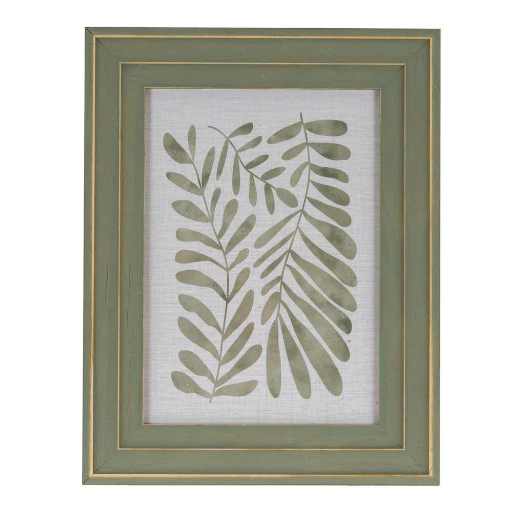 Verdant Modern Green and Gold 4X6 Wooden Picture Frame Product Image