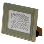 Verdant Modern Green and Gold 5X7 Wooden Picture Frame