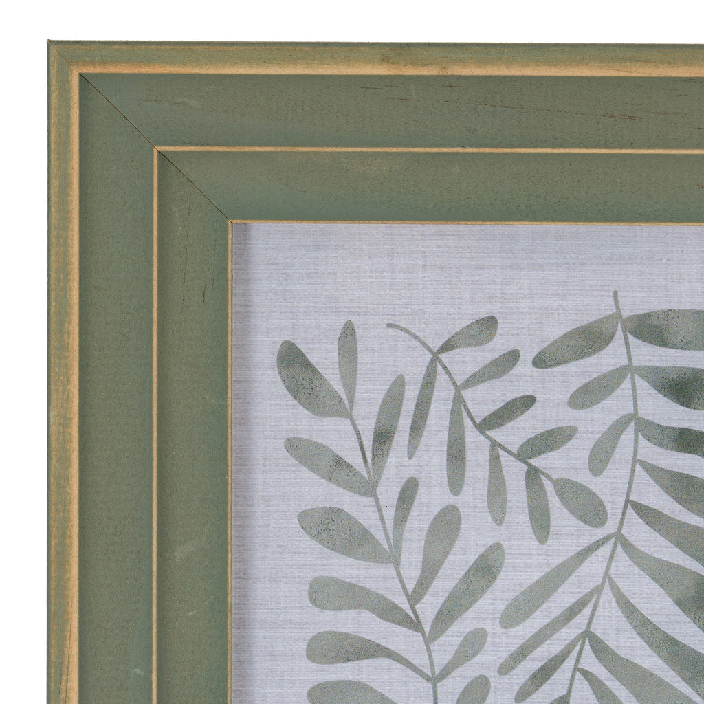 Verdant Modern Green and Gold 5X7 Wooden Picture Frame