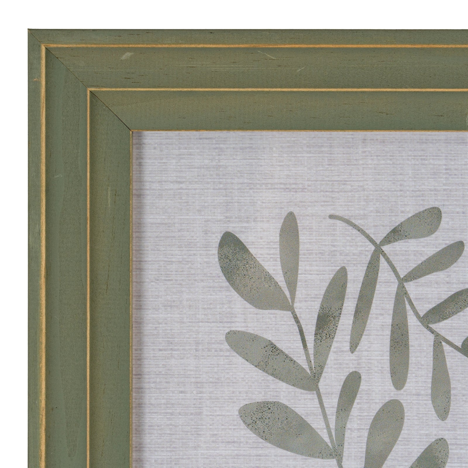 Verdant Modern Green and Gold 8X10 Wooden Picture Frame