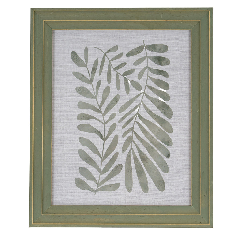Verdant Modern Green and Gold 8X10 Wooden Picture Frame Product Image