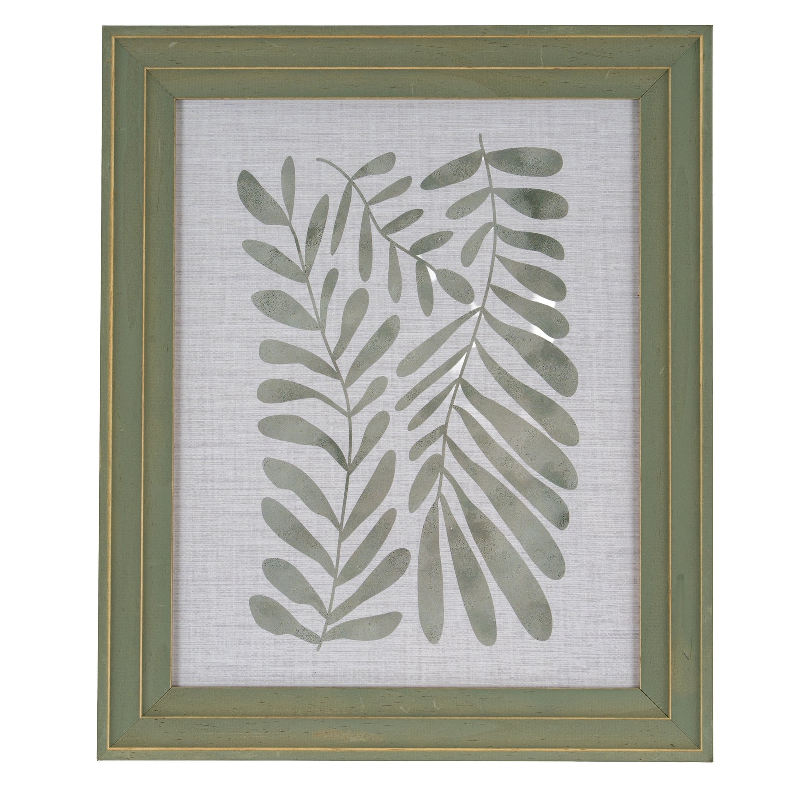 Verdant Modern Green and Gold 8X10 Wooden Picture Frame Product Image